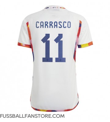 Belgien Yannick Carrasco #11 Replik Auswärtstrikot WM 2022 Kurzarm
